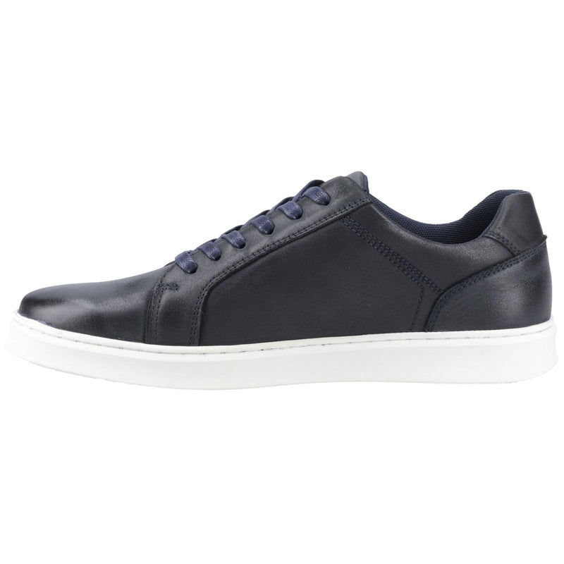 Hush Puppies Madden Herren Sneaker Aus Leder In Marineblau