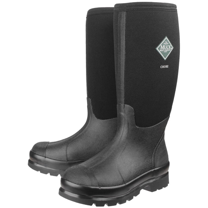 Muck Boots Chore Classic Hi Schwarze Gummistiefel