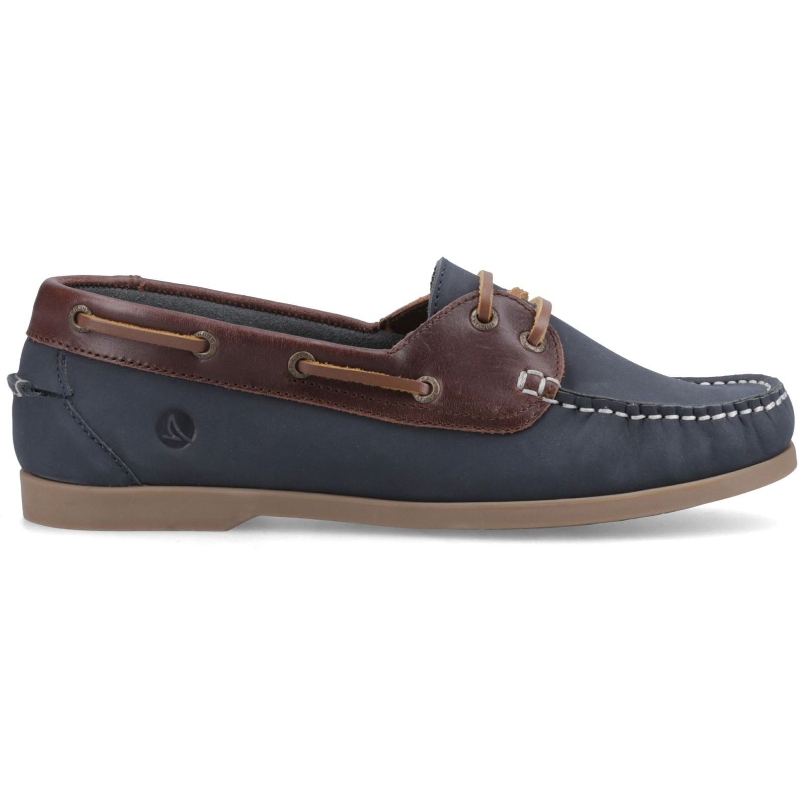 Sperry Balboa 2 Eye Boat Nubuk Damen Marine/Braune Bootsschuhe