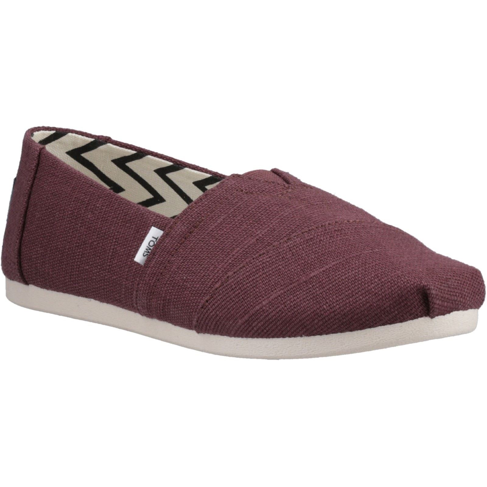 TOMS Alpargata Jute Damen Espadrilles In Burgunderrot