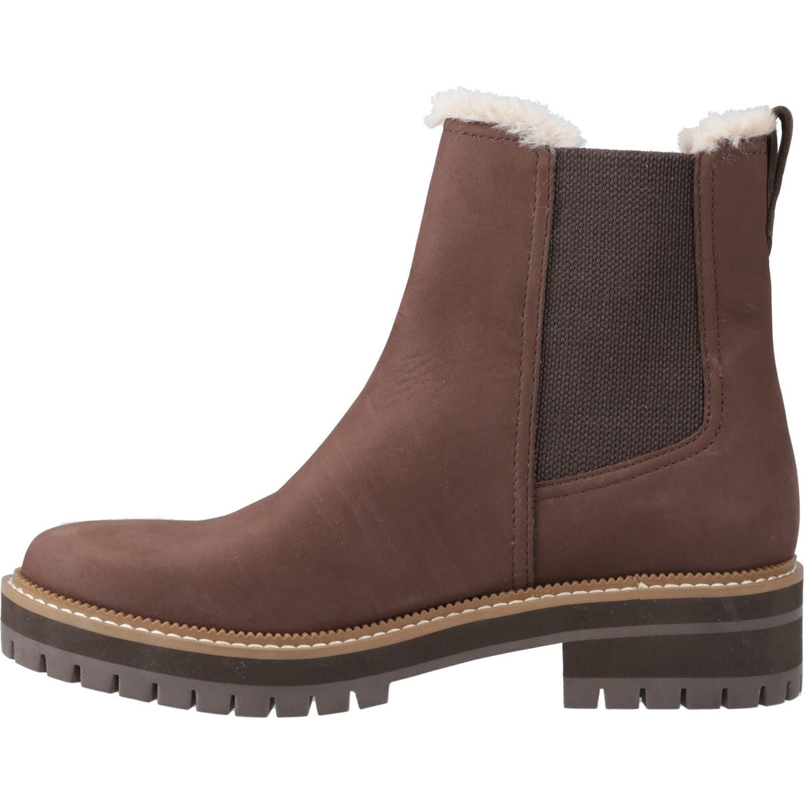 TOMS Bennet Leder Damen Dunkelbraune Stiefel