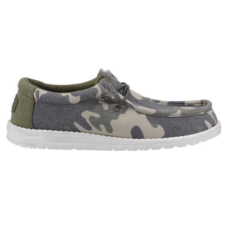 HEYDUDE Wally Washed Camo Herren-Camo-Bootsschuhe