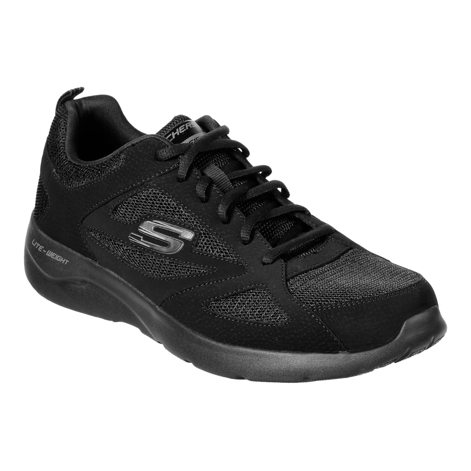 Skechers Dynamight 2.0 Netz Herren Schwarze Turnschuhe