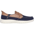Skechers On-the-GO Flex - Palmilla Canvas/Kunstleder Damenschuhe In Marineblau