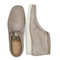 Clarks Originals Wallabee Combi Wildleder Herren Stiefel In Grau