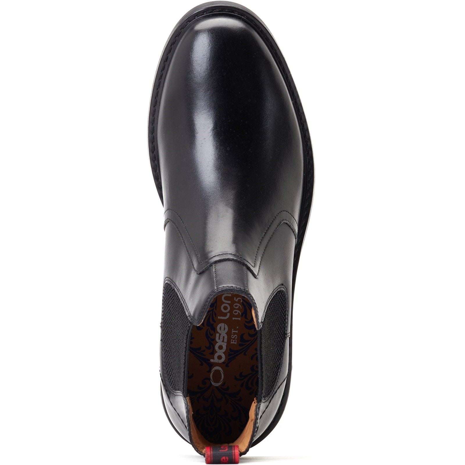 Base London Bloom Schwarze Farbe Herrenlederstiefel