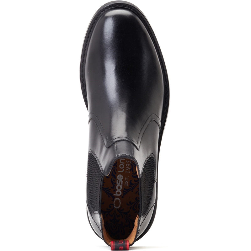 Base London Bloom Schwarze Farbe Herrenlederstiefel