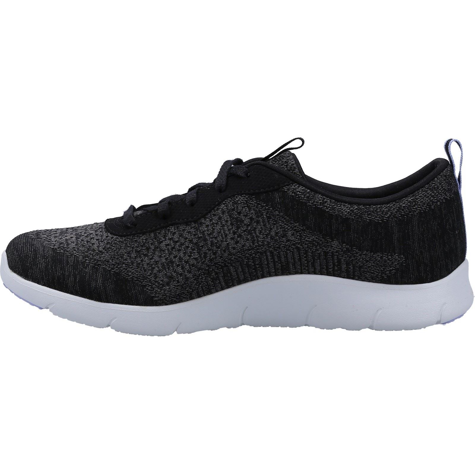 Skechers Arch Fit Refine Synthetik Damen Sneaker In Schwarz/Weiß