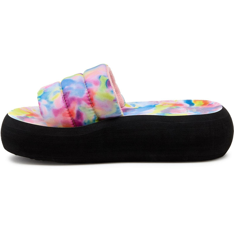 Rocket Dog Splash Loyal Tie Dye Damen Textil-Sandalen In Pink/Multi