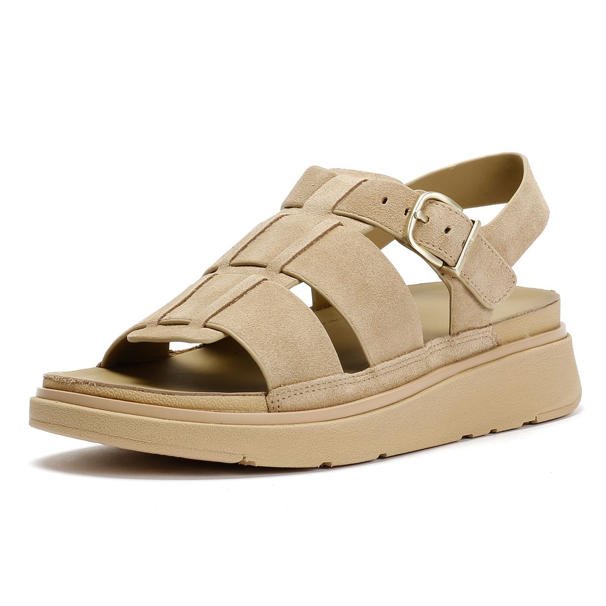 FitFlop GEN-FF Fisherman Wildleder Damen Braune Sandalen