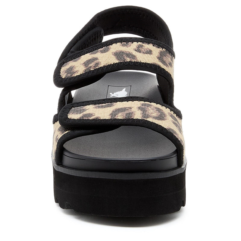 Rocket Dog Balmy Dexter Damen Textil Sandalen In Beige/Schwarz