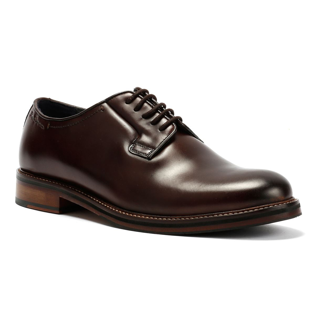 Ben Sherman Hoxton Herren Leder Braune Schnürschuhe