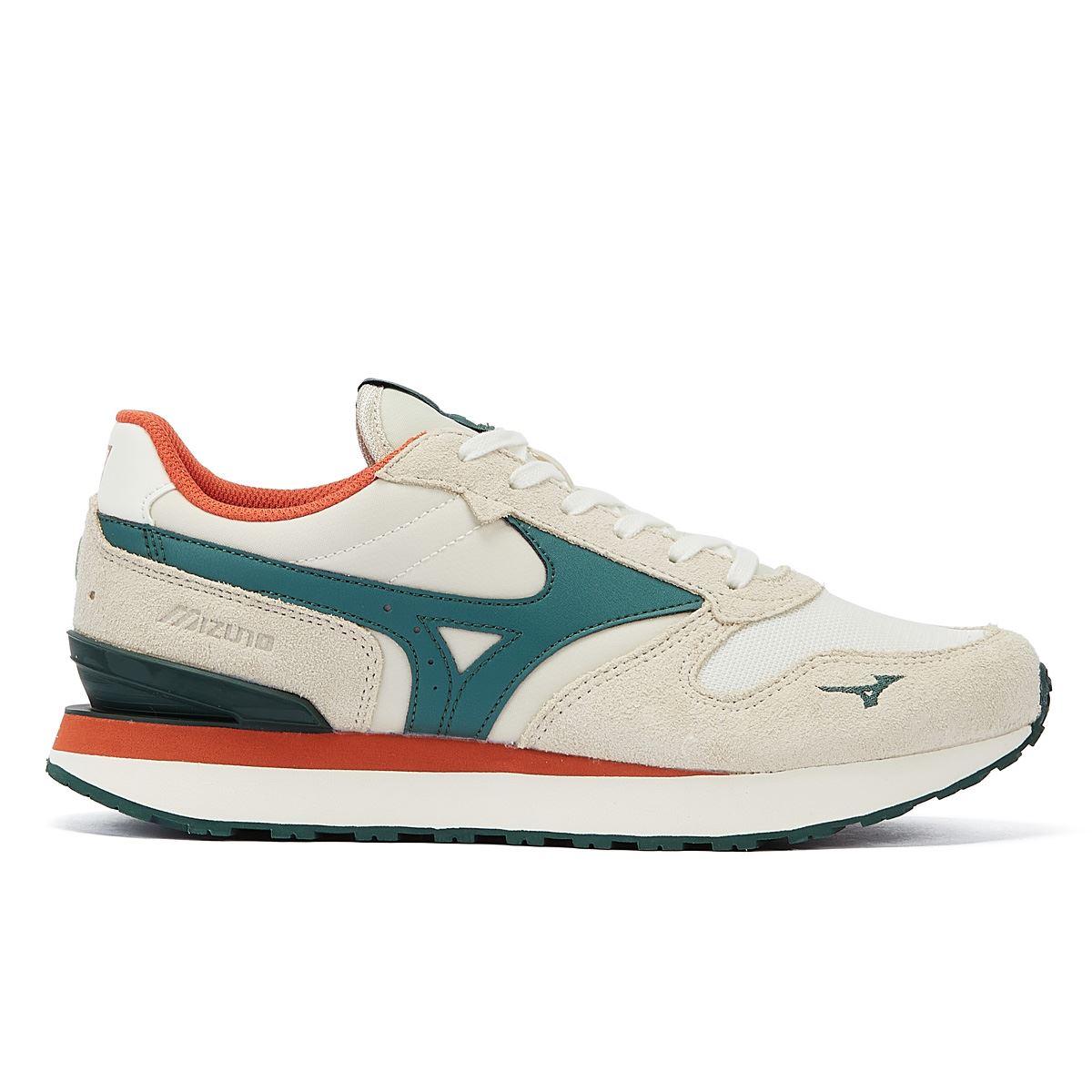 Mizuno MIZUNO RB87 Grün/Orangefarbene Veloursleder-Sneakers