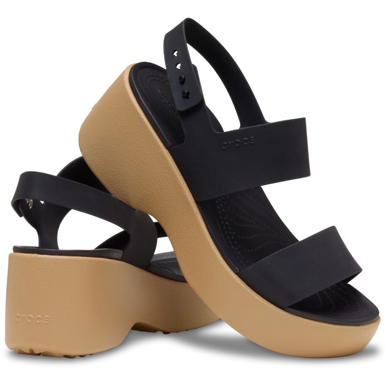 Crocs Brooklyn Sky Eva Damen Sandalen Schwarz/Cashew