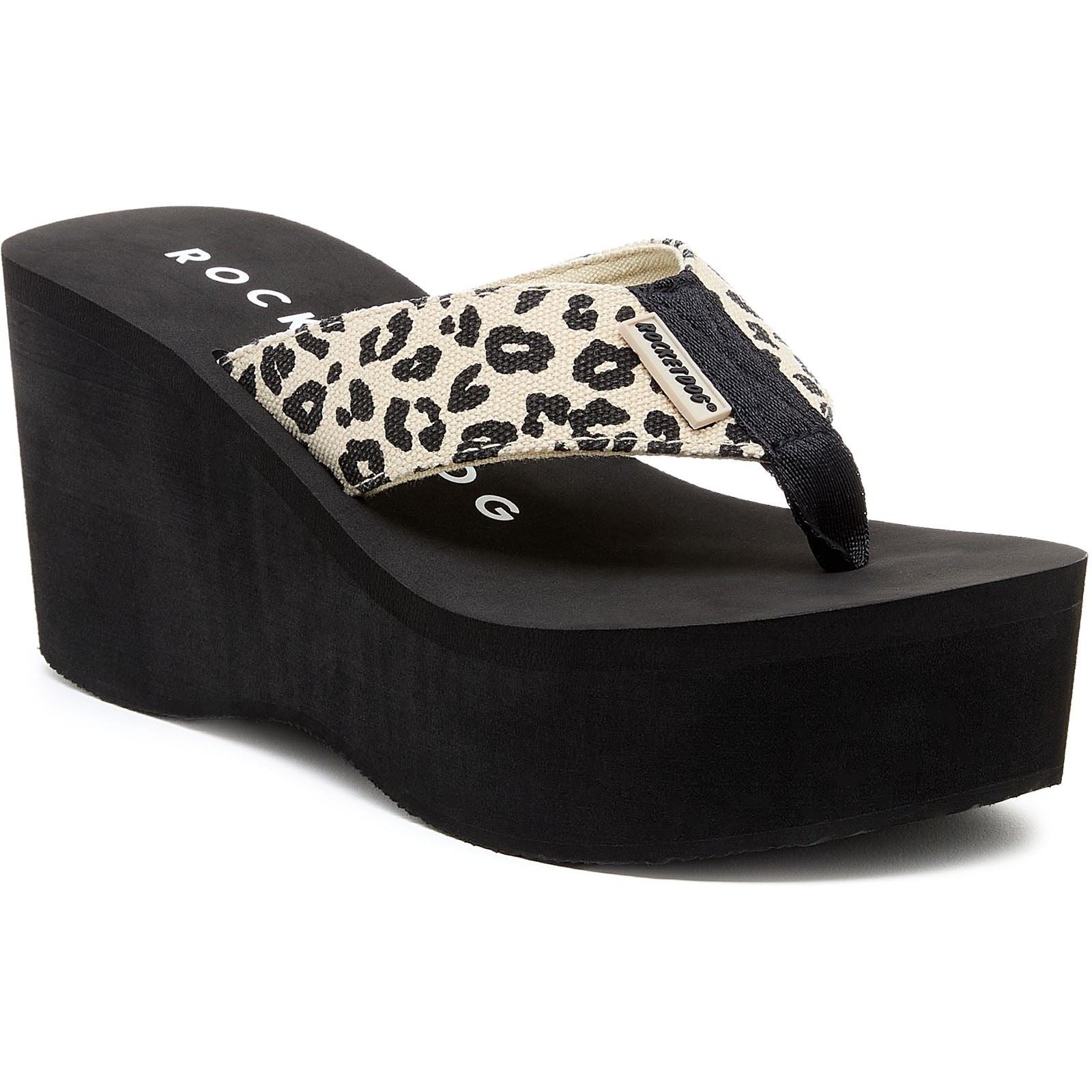 Rocket Dog Crush Leon Damen Natürliche Sandalen Aus Baumwolle