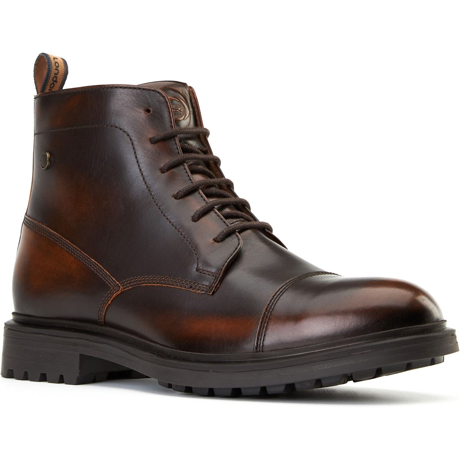Base London Boulton Herren Leder Stiefeletten In Braun
