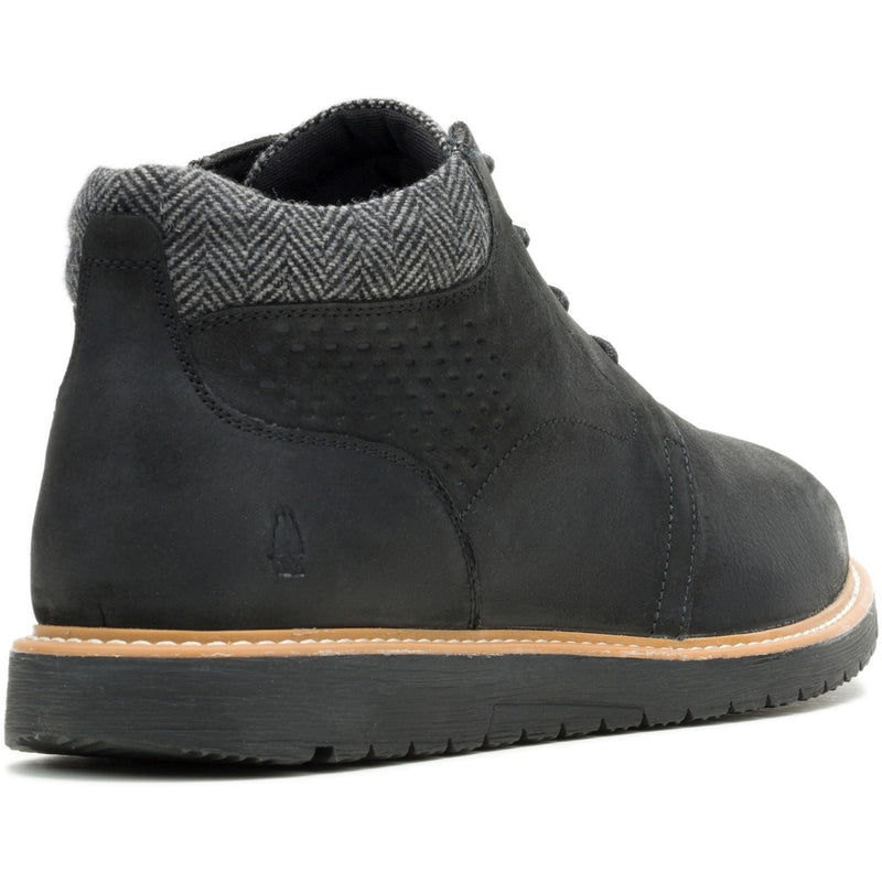 Hush Puppies Jenson Herren Schwarze Farbe Leder Knöchelstiefel