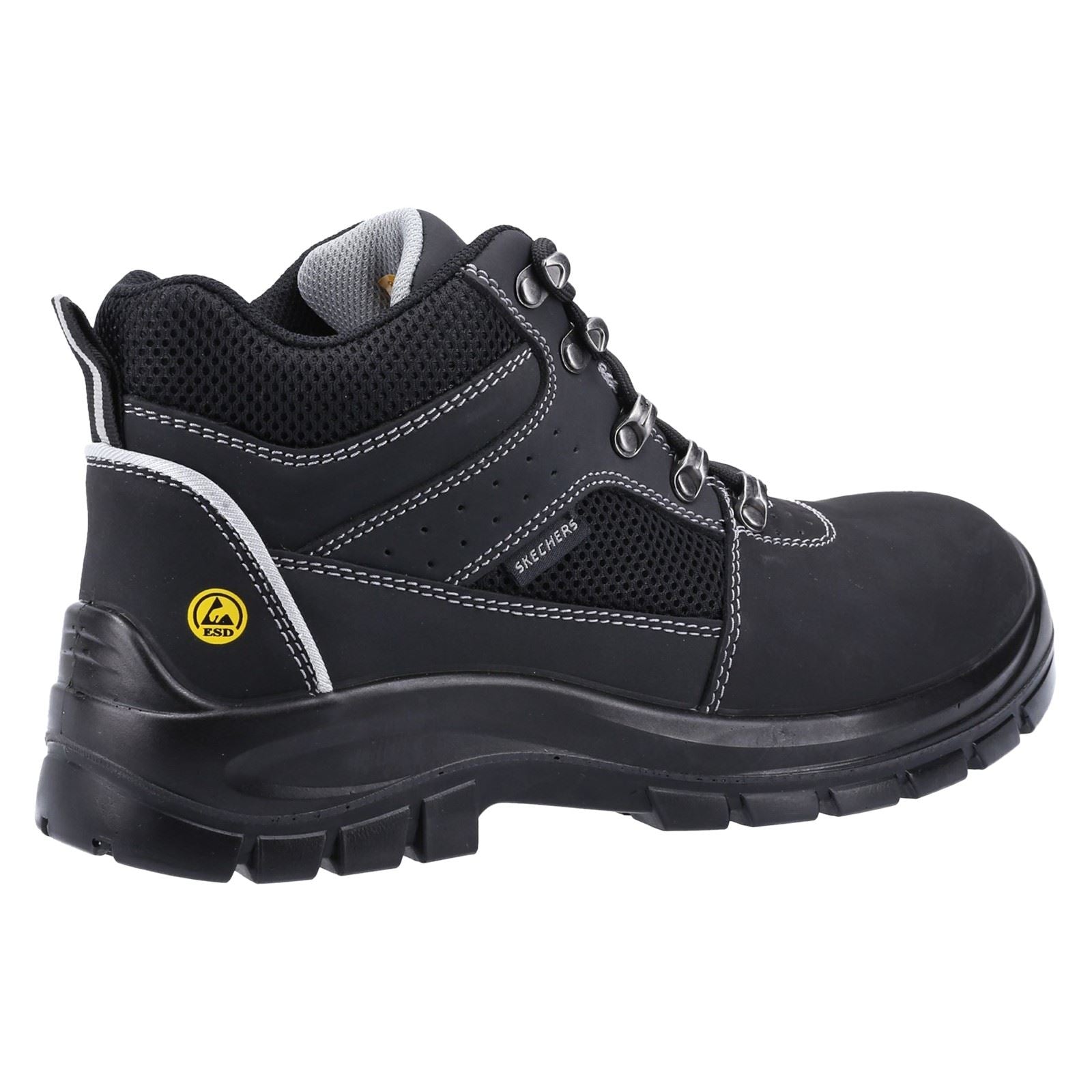 Skechers Workwear Trophus Letic Nubuk Herren Schwarz Sicherheitsstiefel