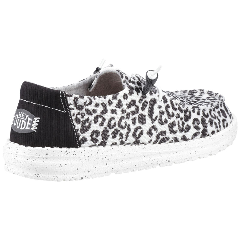 HEYDUDE Wendy Leopard Damen Schwarz/Graue Loafer