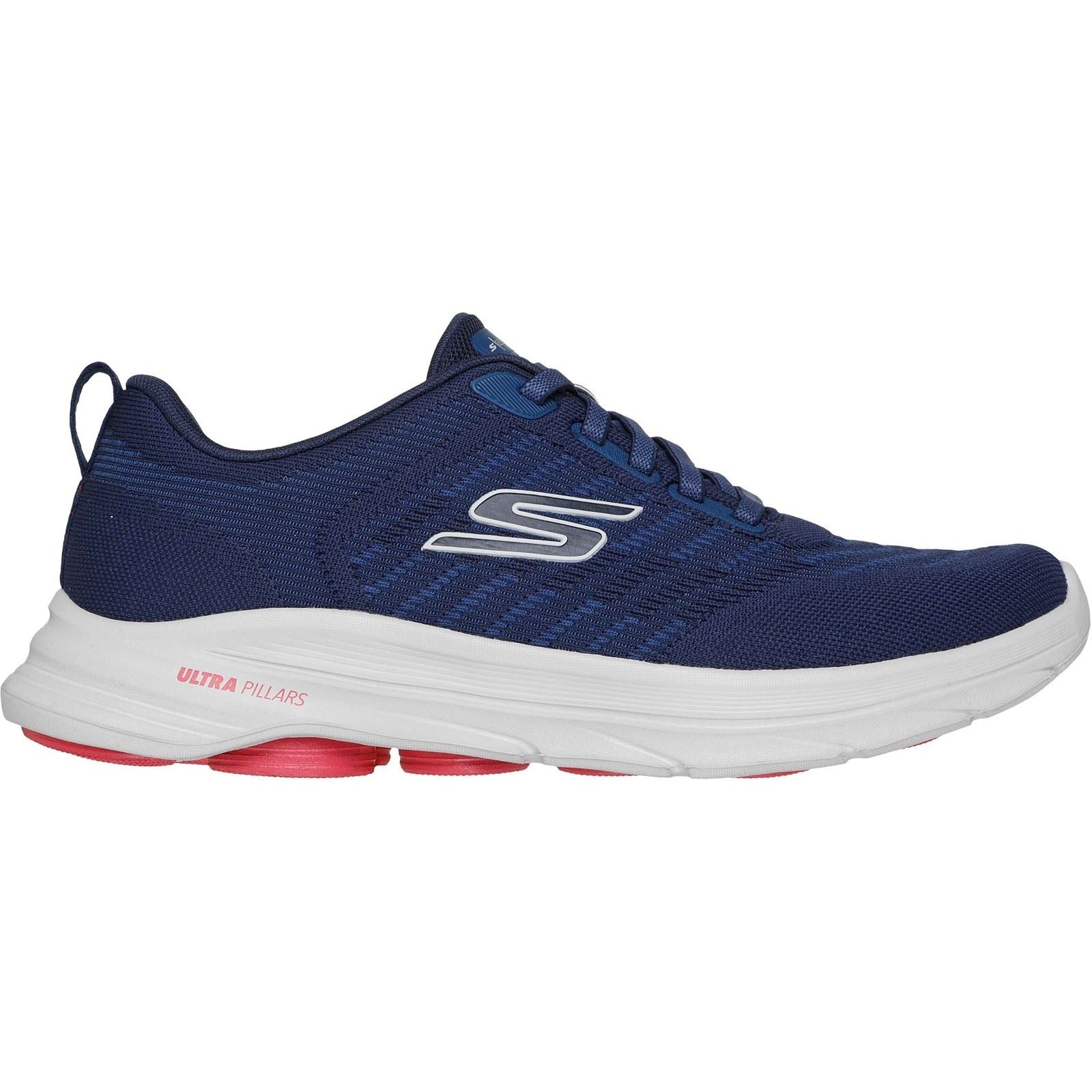 Skechers GO Walk 8 Day Textil Herren Navy/Rot Sneaker