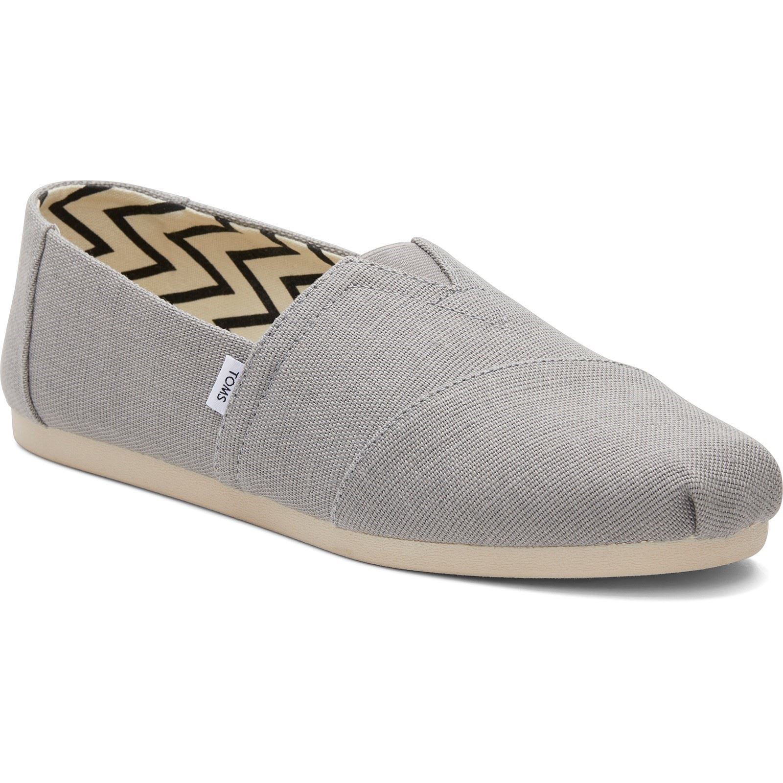 TOMS Alpargata Classic Baumwoll Herren Espadrilles In Drizzle Grey