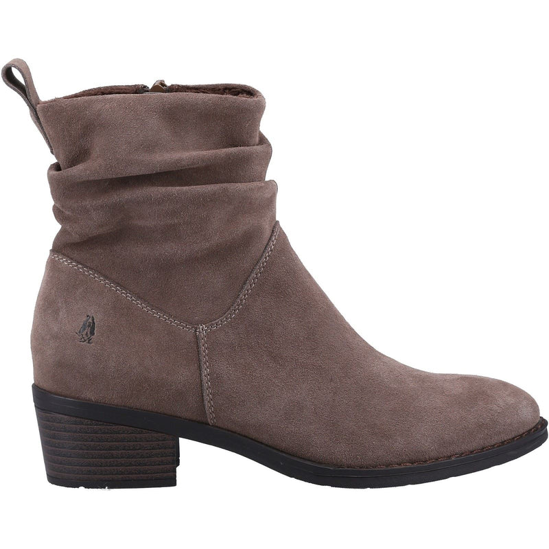 Hush Puppies Iris Veloursleder Damen Stiefeletten In Taupe