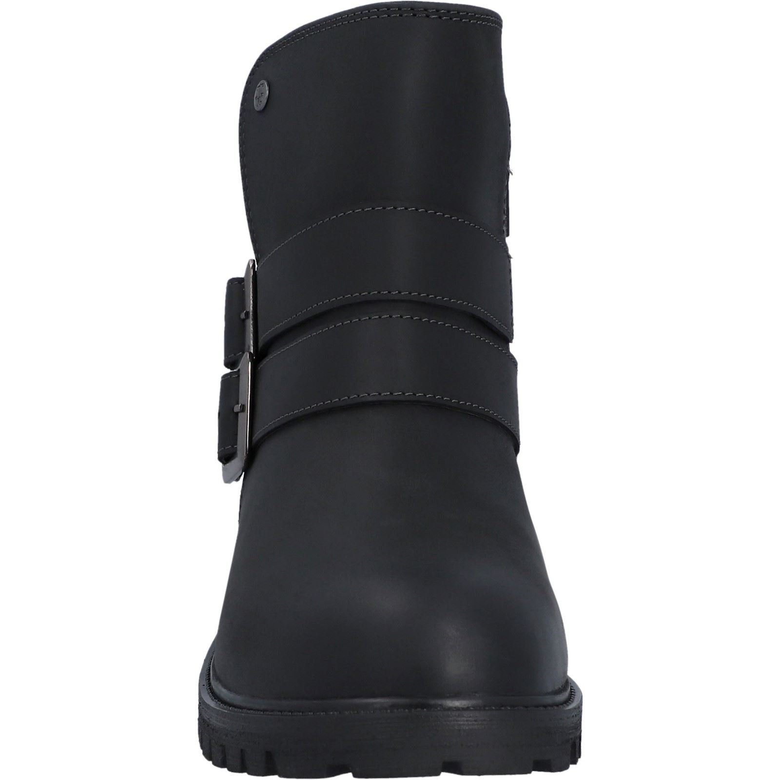 Hunter Ness Damenlederstiefel In Schwarz