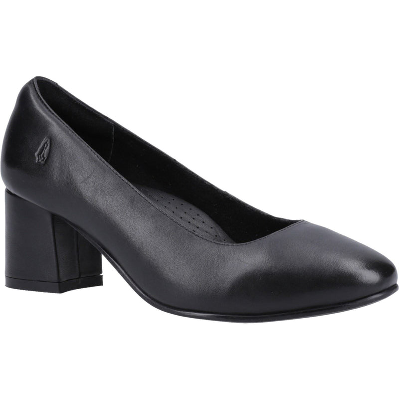 Hush Puppies Anna Wide Leder Frauen Schwarze Absätze