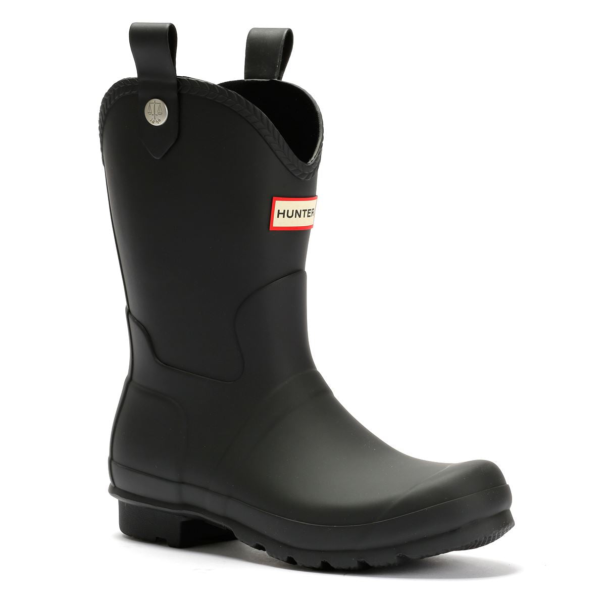 Hunter Original Cowboy Gummi Damen Schwarze Farbe Gummistiefel