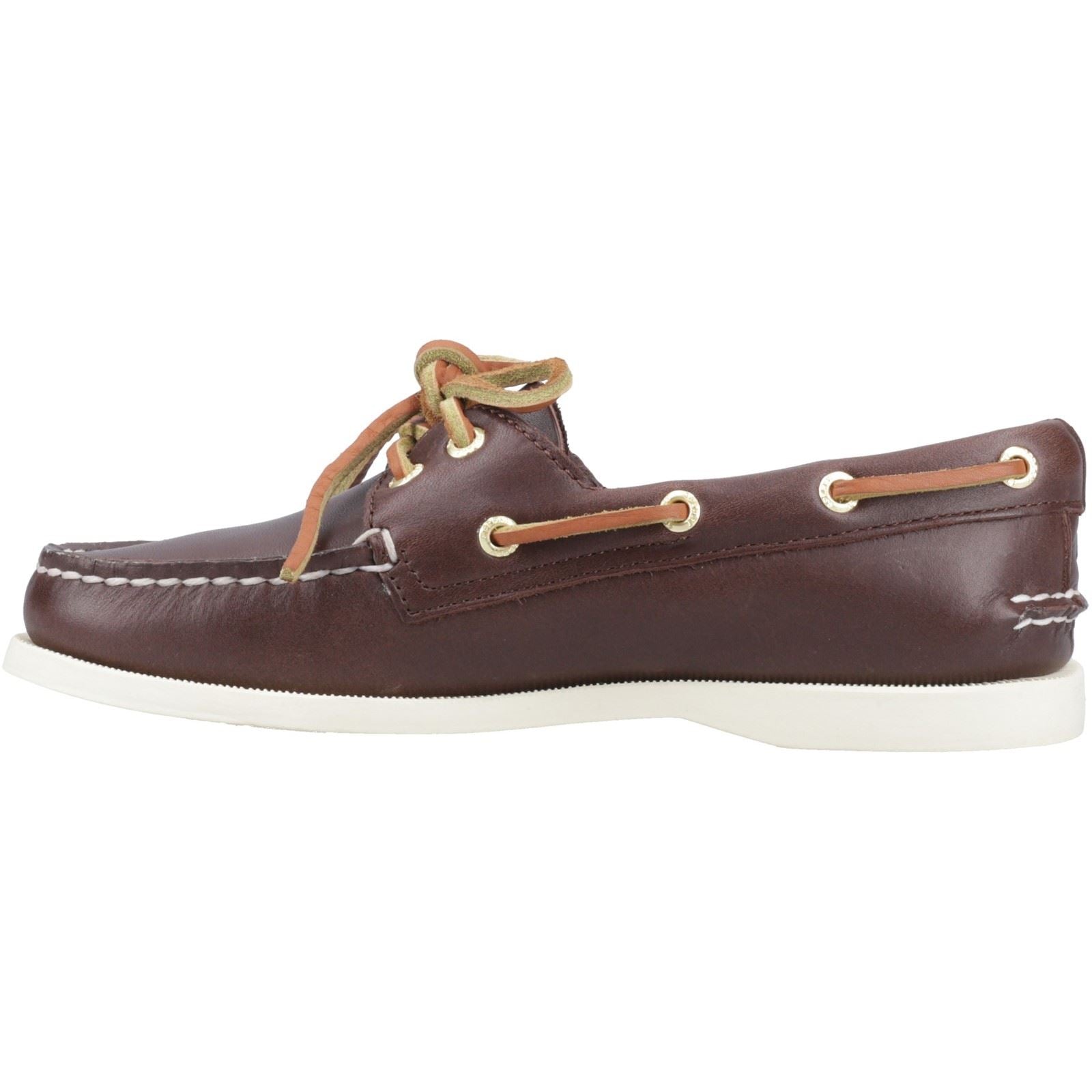 Sperry Authentic 2 Eye Leder Damen Braune Bootsschuhe