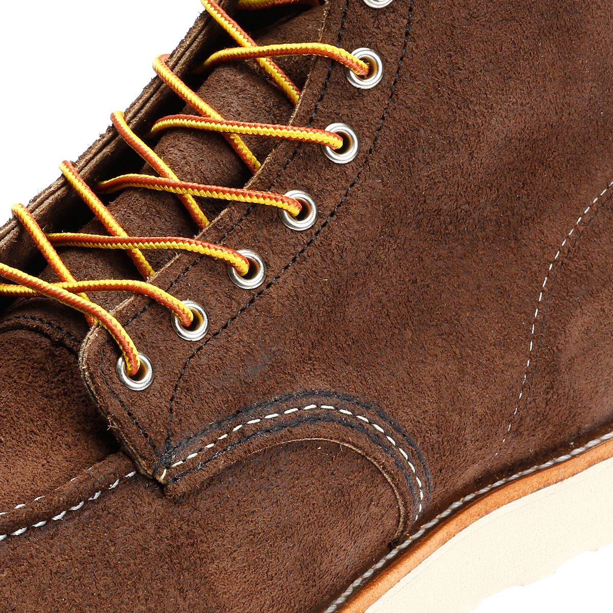 Red Wing 8836 6 Inch Moc Toe Wildleder Herren Braune Stiefel