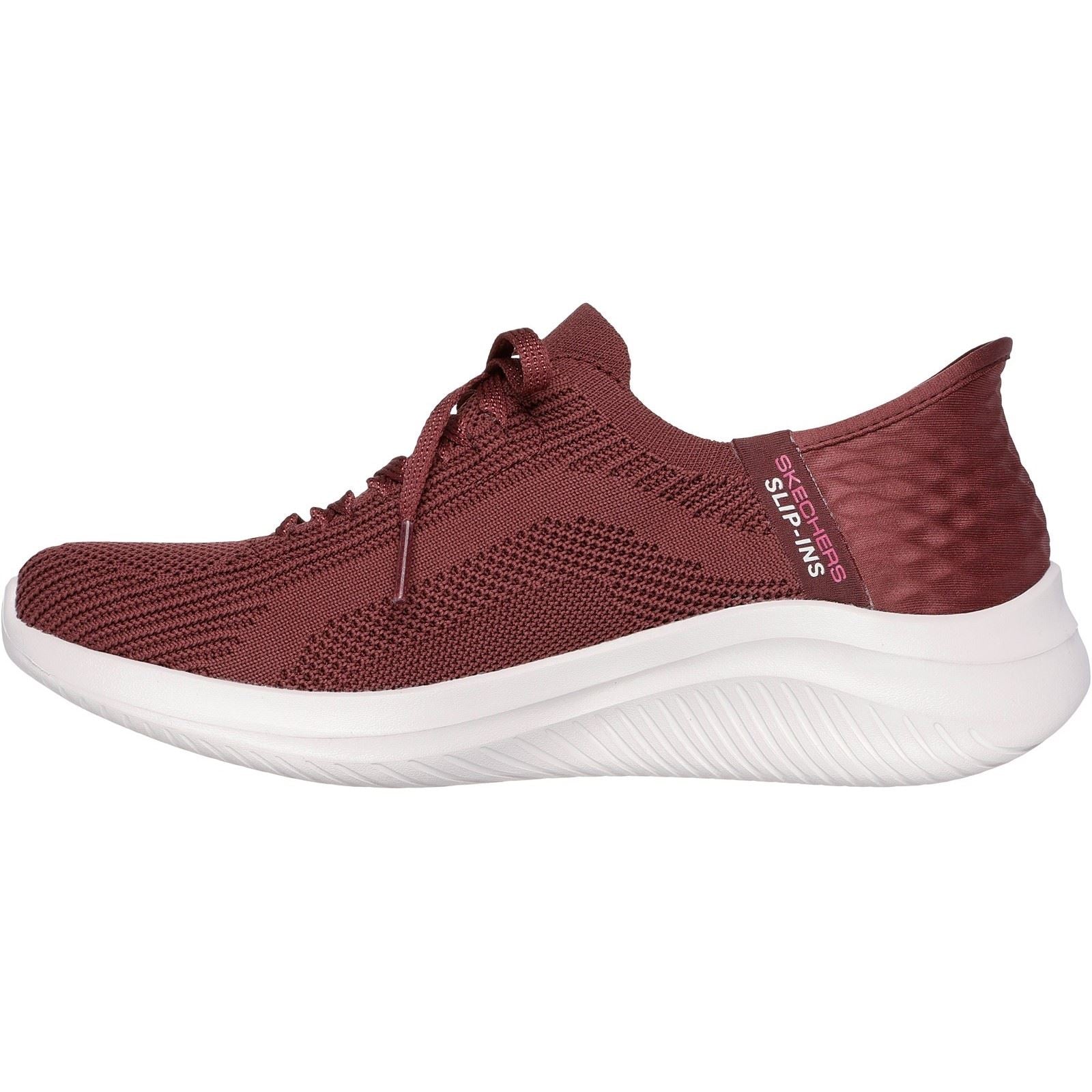 Skechers Ultra Flex 3.0 Brilliant Path Textile Damen-Burgunder-Sneakers