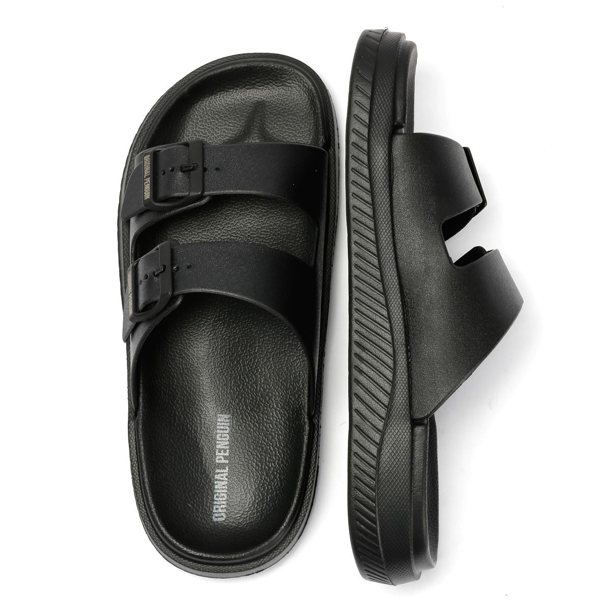 Penguin Playa Herren Schwarze Sandalen