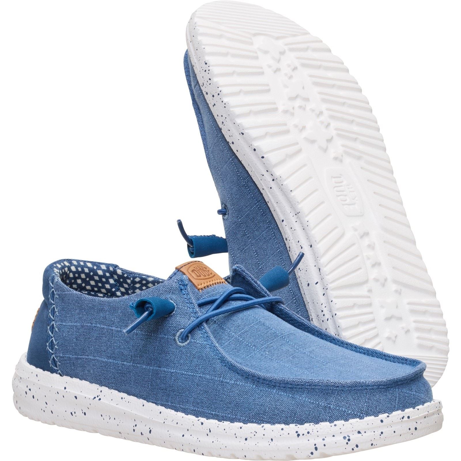 HEYDUDE Wendy Chambray Textil Damen Ensign Blau Freizeitschuhe
