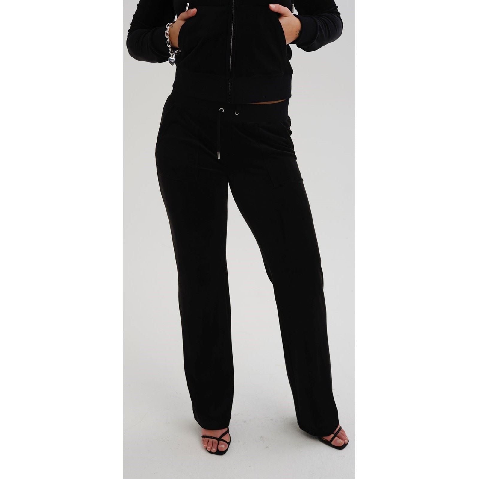 Juicy Couture Del Ray Polyester Damen Schwarze Jogger