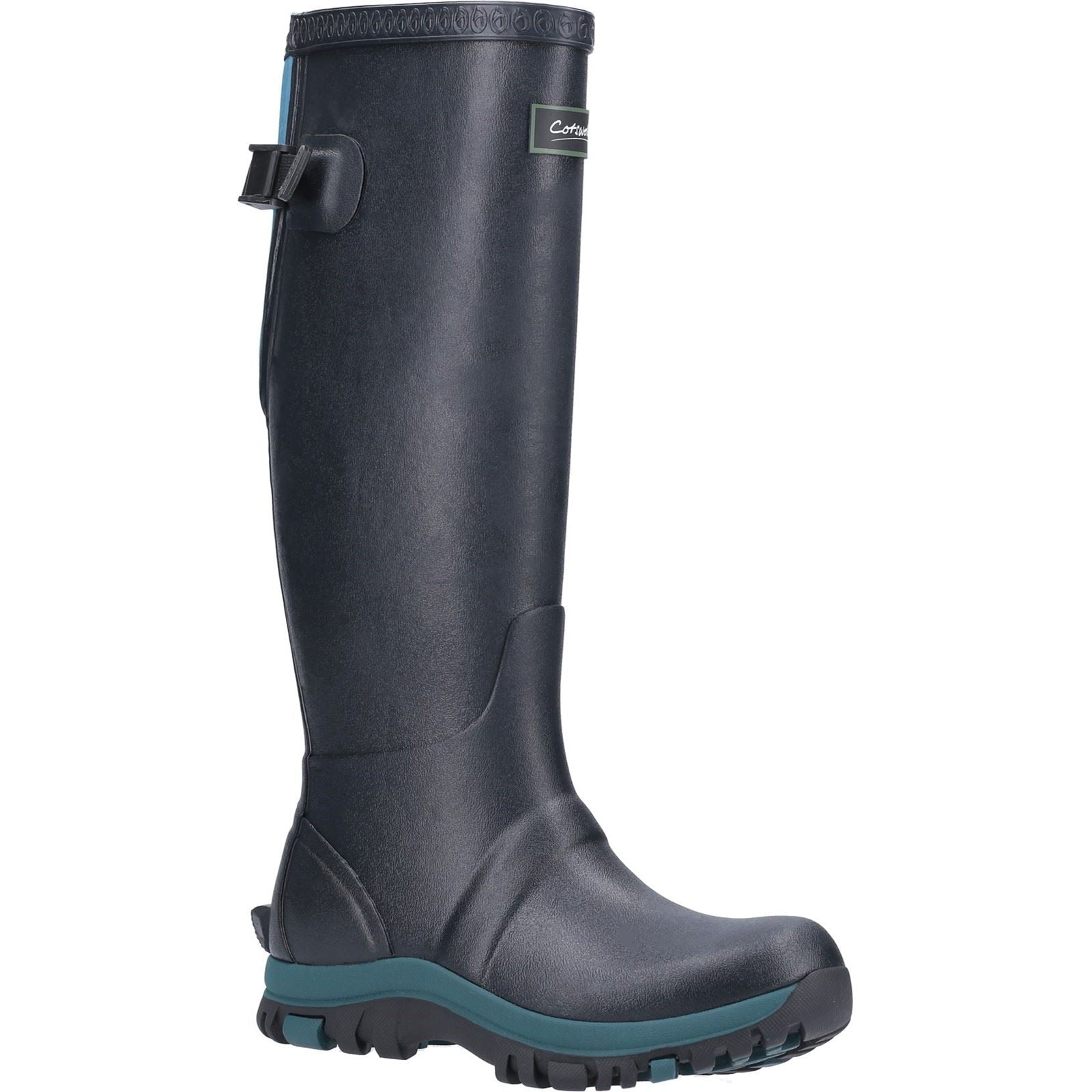 Cotswold Realm Gummistiefel Marineblau/Teal