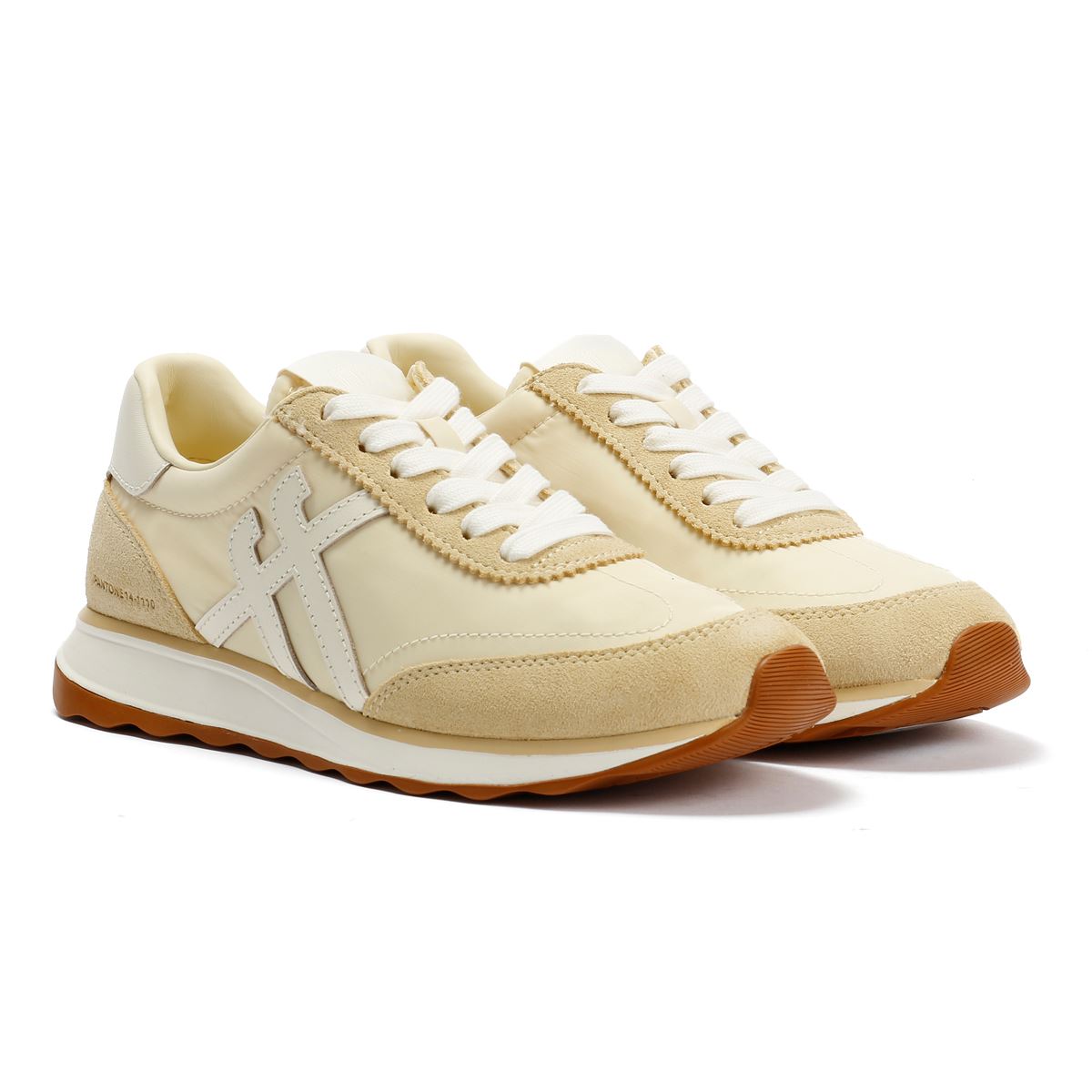 FitFlop X Pantone Retro-Q Wildleder Damen Gelbe Sneaker