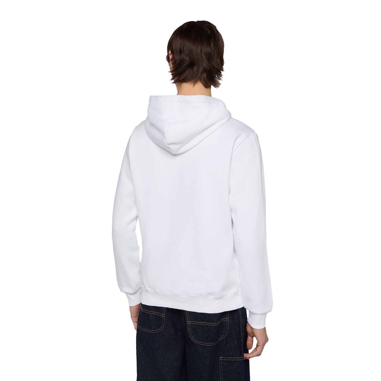 Dickies Icon Logo Polyester Unisex Erwachsene Weißes Kapuzensweatshirt