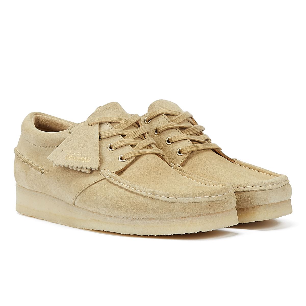 Clarks Originals Wallabee Boot Wildleder Herren Ahorn Schnürschuhe