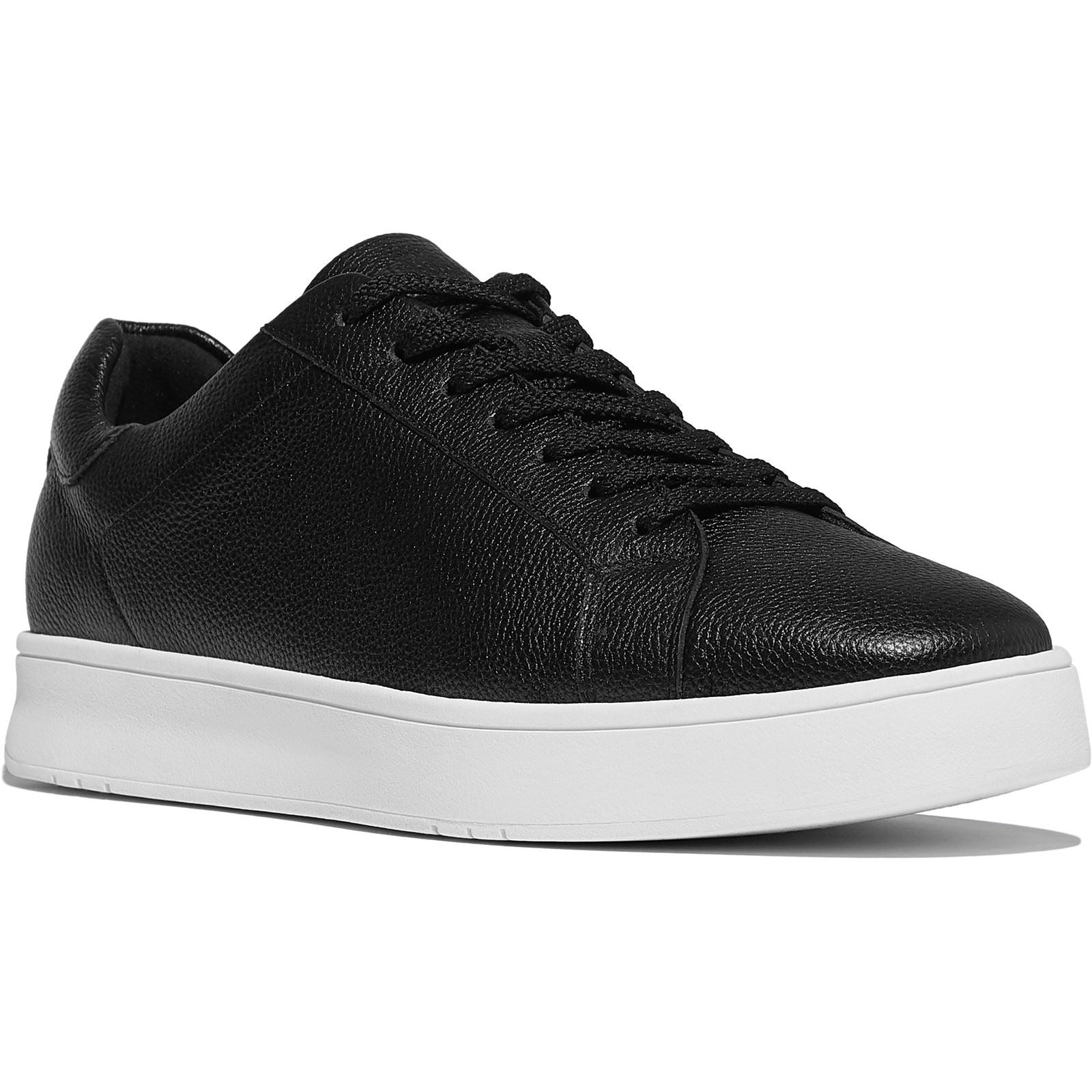 Fitflop Rally II Leder Herren Schwarze Sneakers
