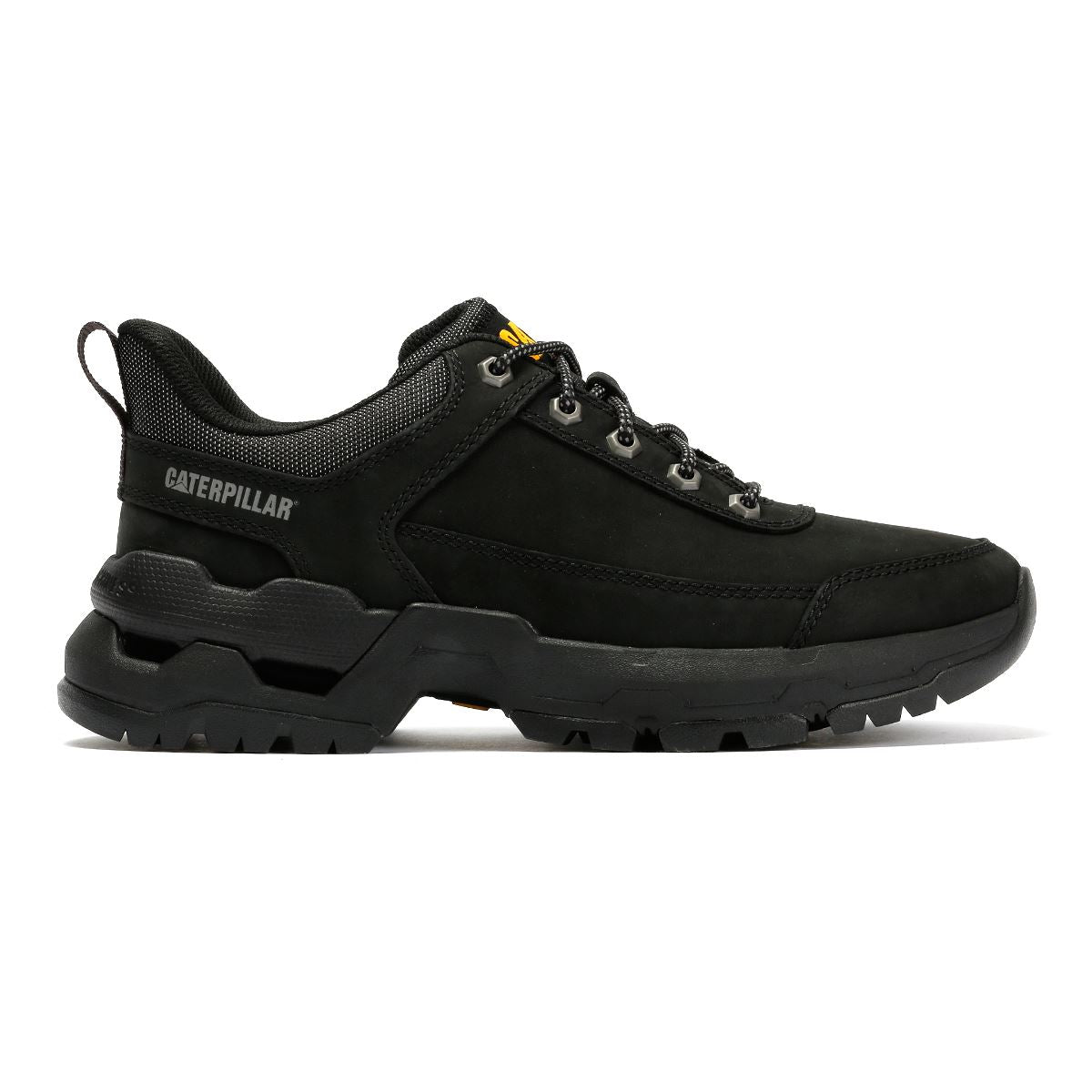 Caterpillar Surge Hiker Lo Waxy Nubuk Herren Schwarze Schnürschuhe