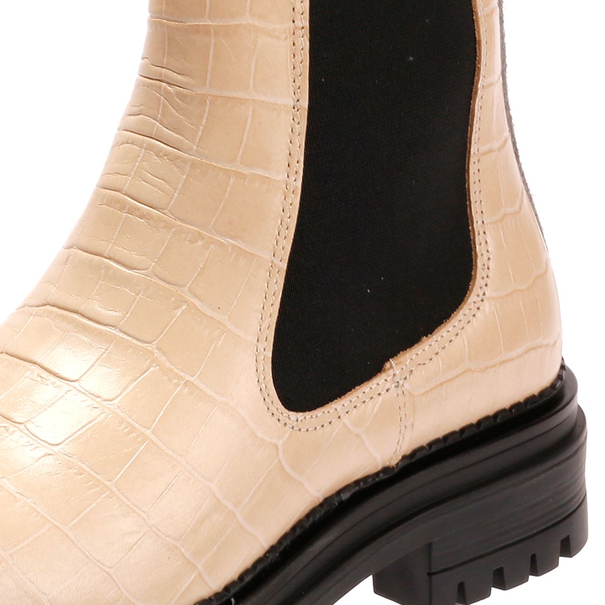 Osprey London The Huckleberry Leder Damen Weiße Stiefel