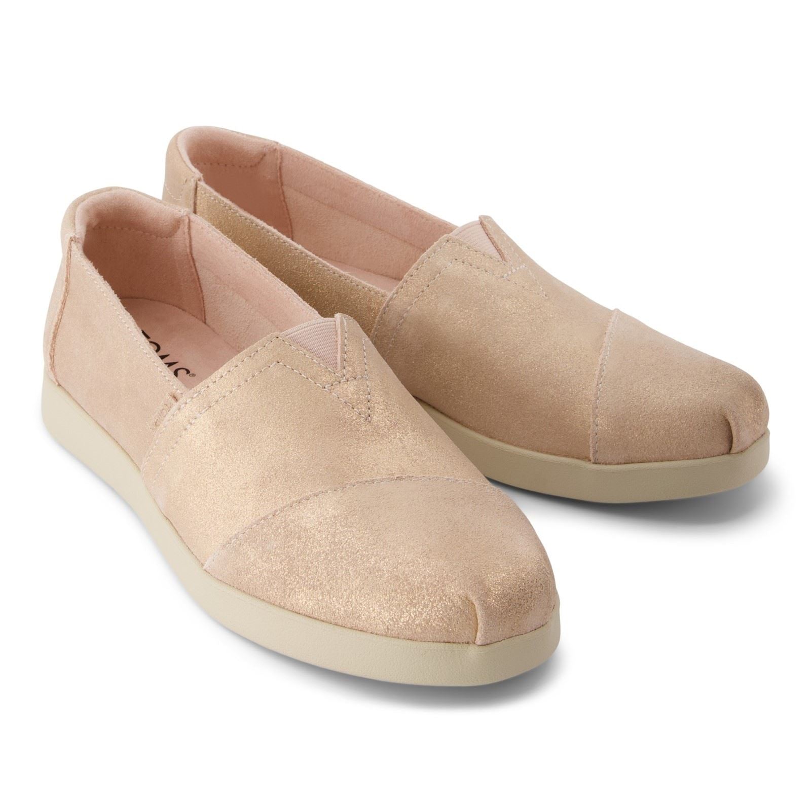 TOMS Alpargata Plus Damen Espadrilles Aus Leder In Blassrosa