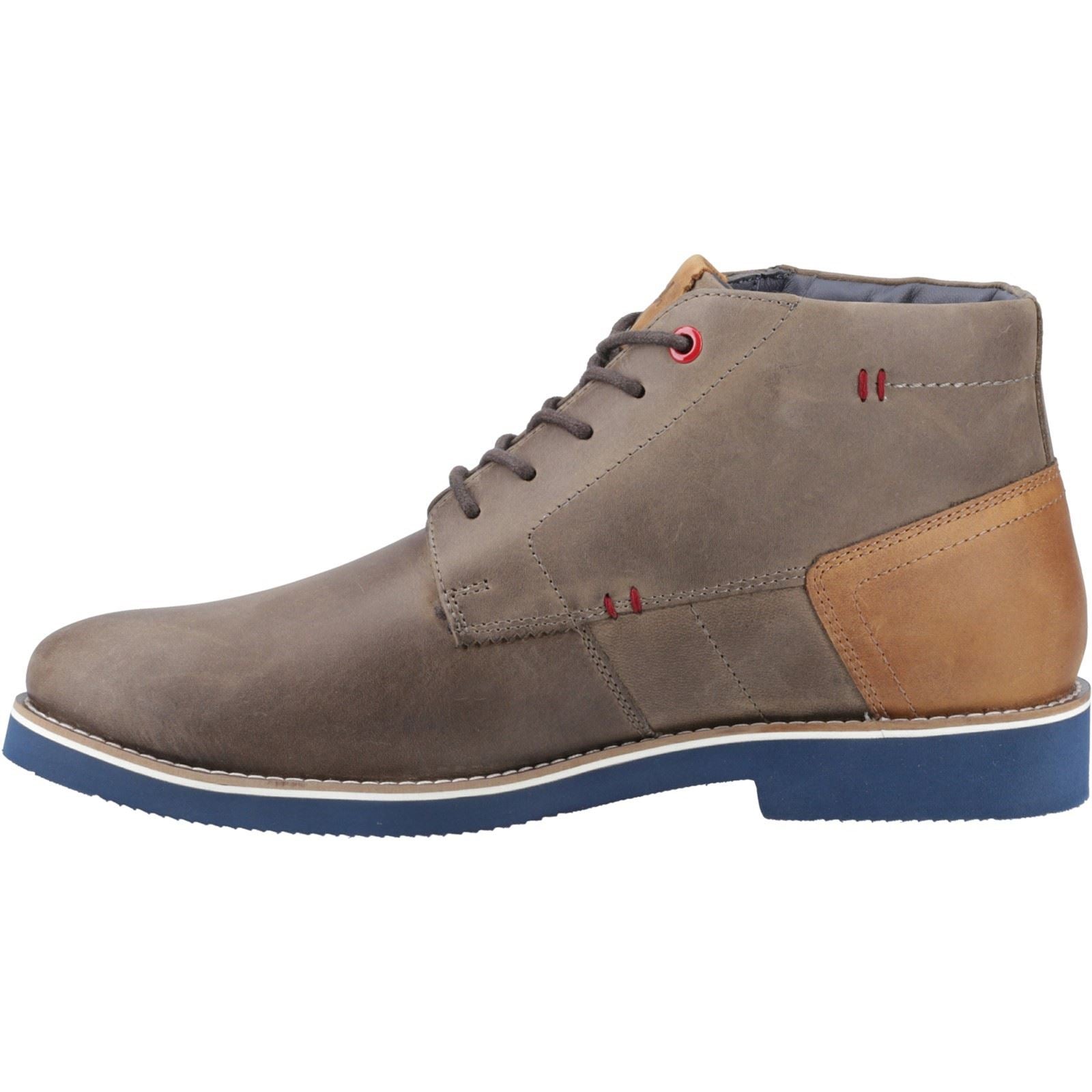 Pod Aries Leder-Herrenstiefel In Grau
