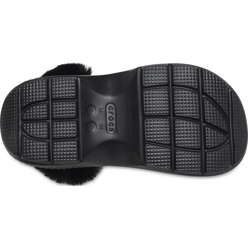 Crocs Stomp Lined Eva Damen Hausschuhe In Schwarz