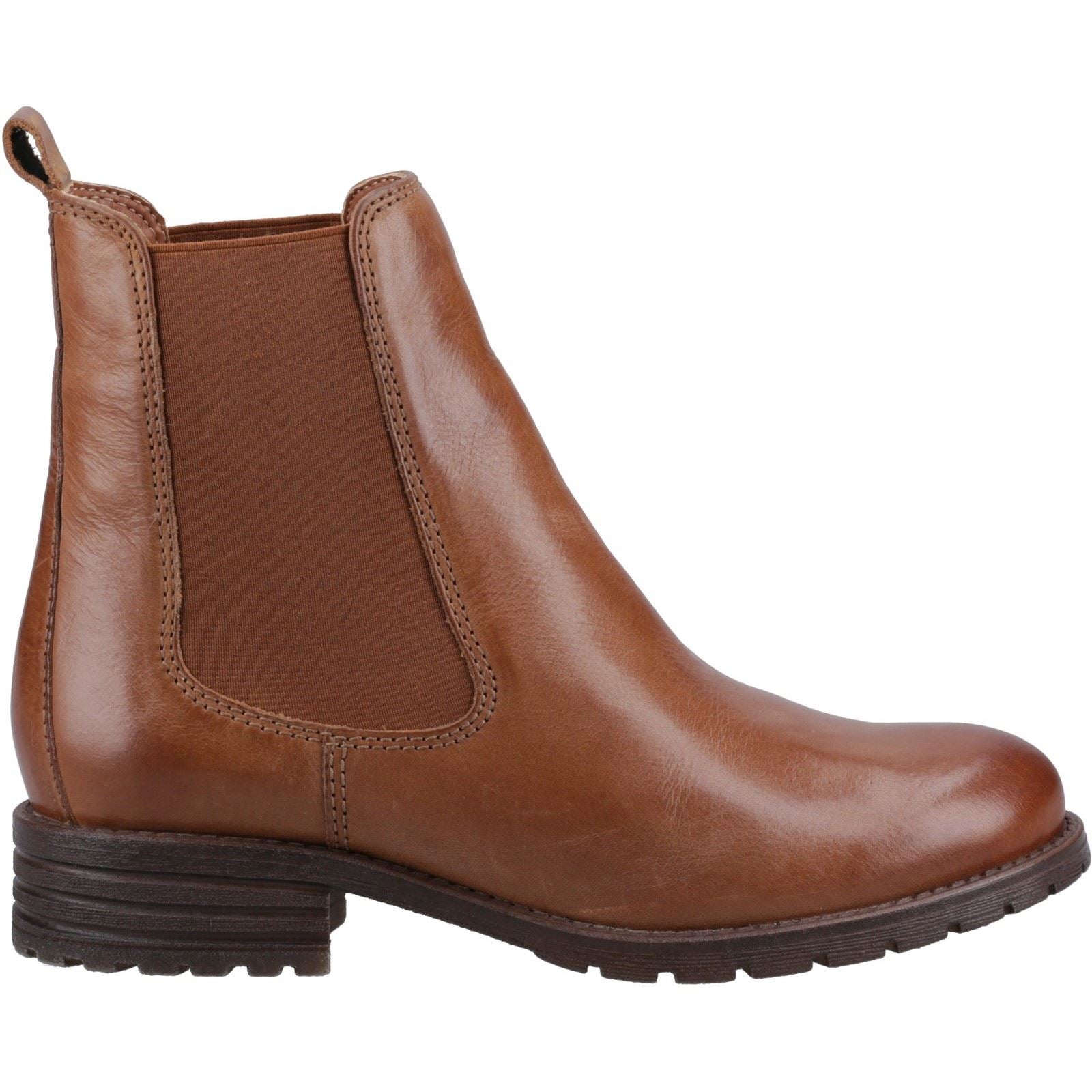 Hush Puppies Priya Leder Damen Tan Stiefel