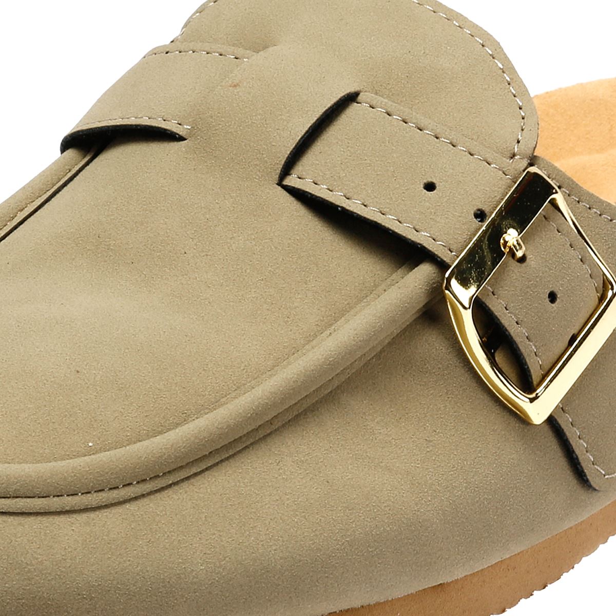Penguin Preema Damen Beigefarbene Clogs