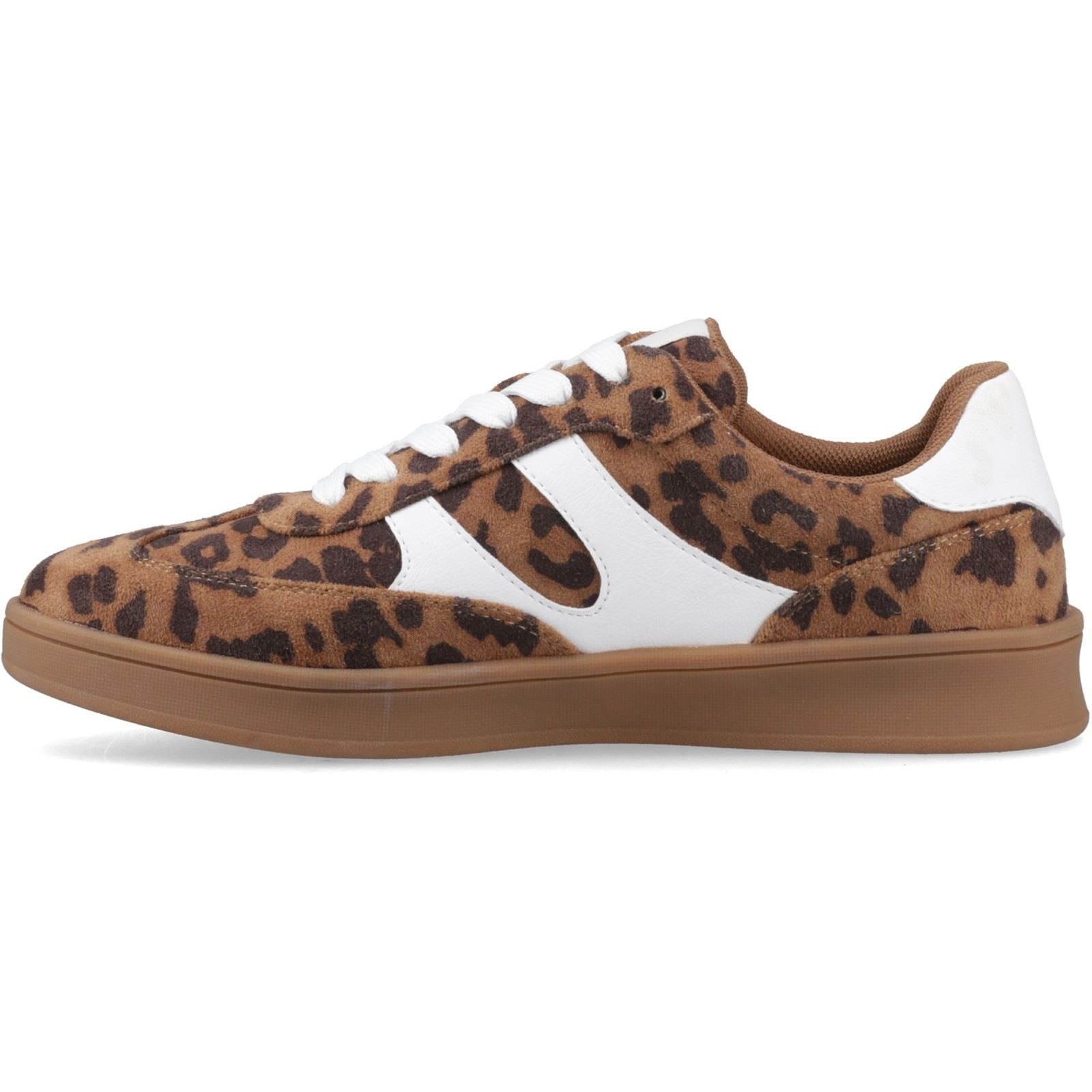 Hush Puppies Maura Textile Textil Frauen Leopard Sneaker