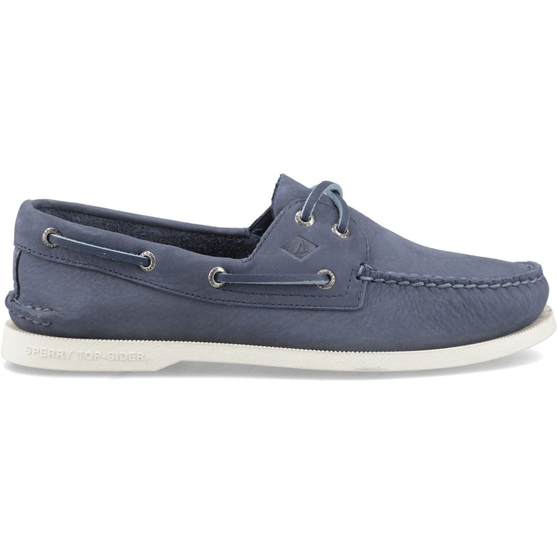 Sperry Authentic 2 Eye Herren Bootsschuhe Aus Dunkelblauem Leder