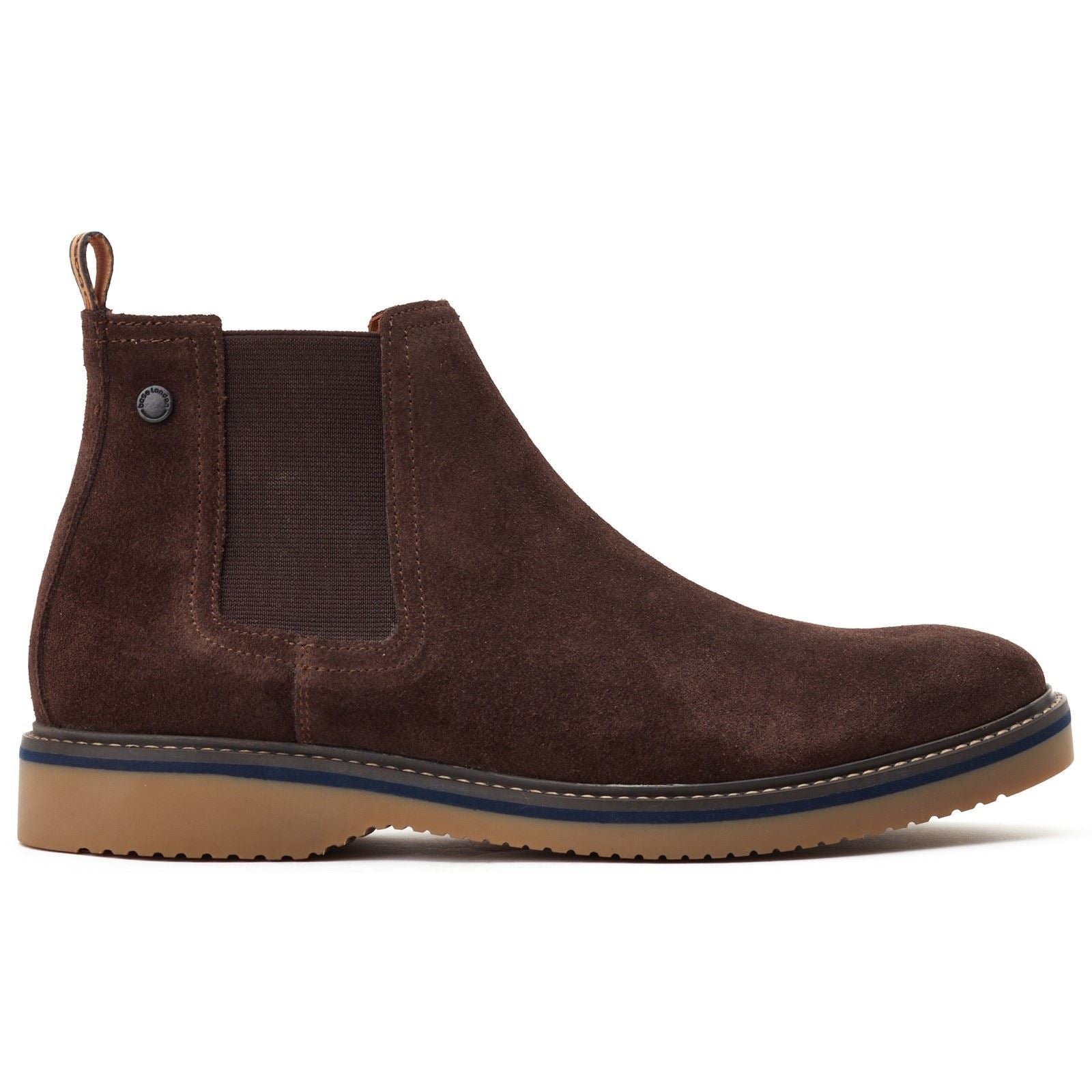Base London Hooper Leder Herren Dunkelbraune Stiefel
